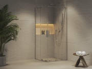 Ravak RORV2 90x90, čierna+transparent