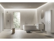 Ravak SD Chrome II 70, biela, úchytka 152 mm, čierna