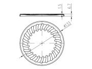Chuděj ND-Mřížka nerez kulatá SUN D137