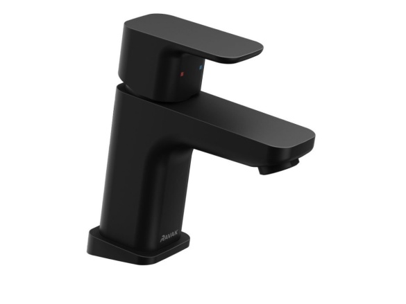 Ravak TD F 012.20BL Umývadlová batéria 144 mm bez odtokovej armatúry, čierna