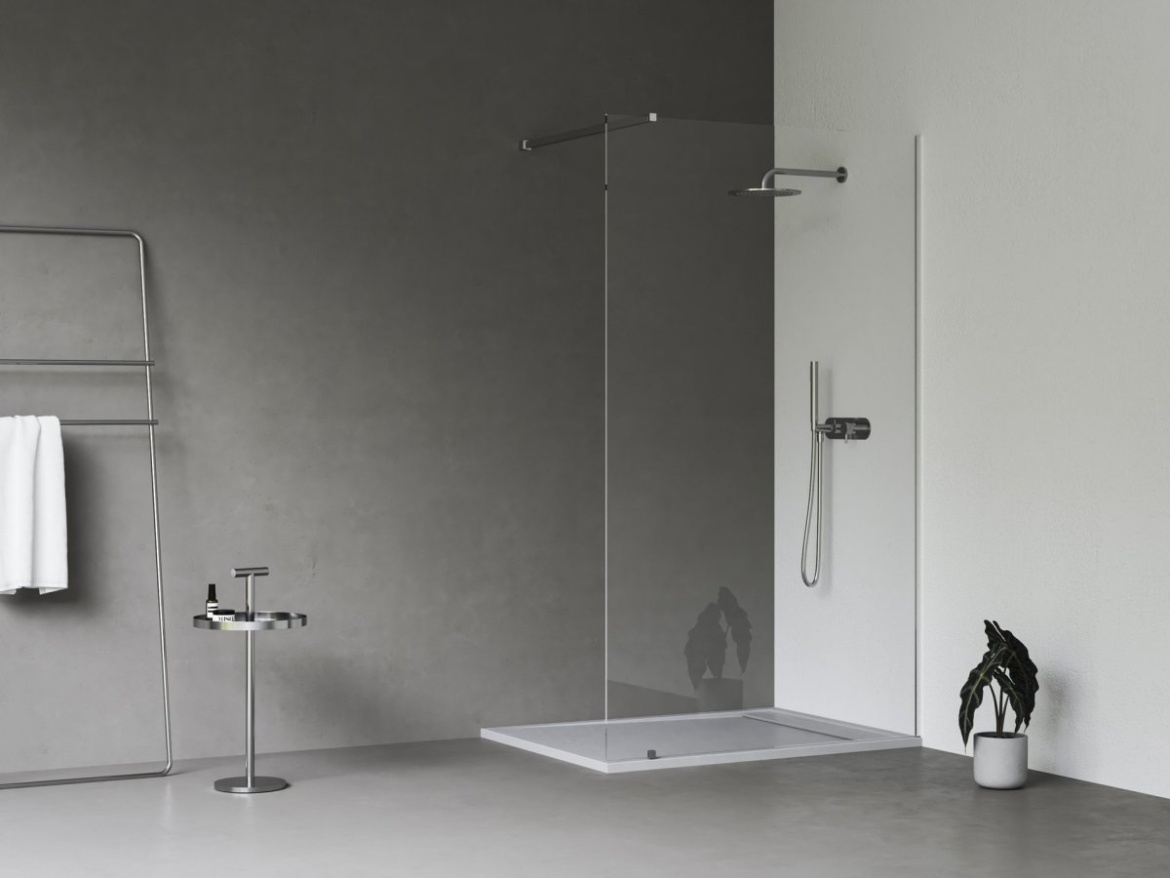 Ravak Walk-In Wall Set 110, biela matná+transparent