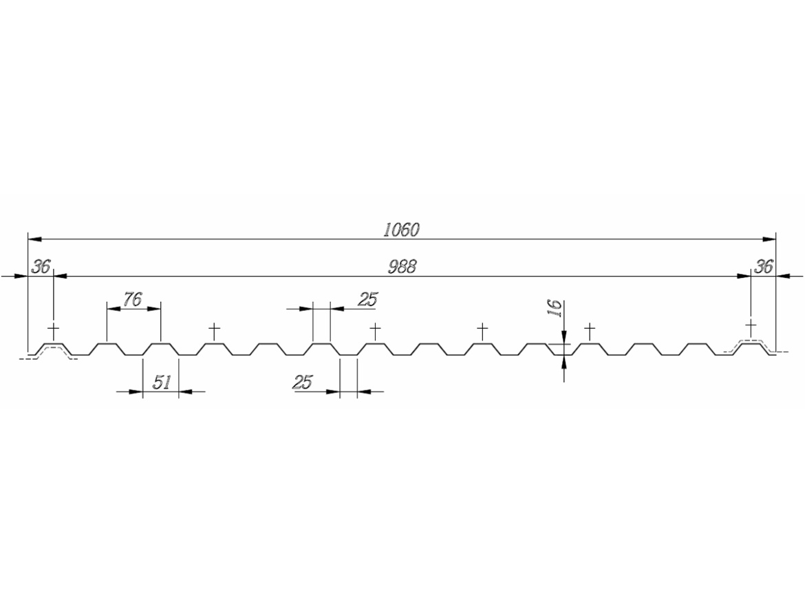 Polykarbonátová trapézová deska Lanit Plast CSE FR TR