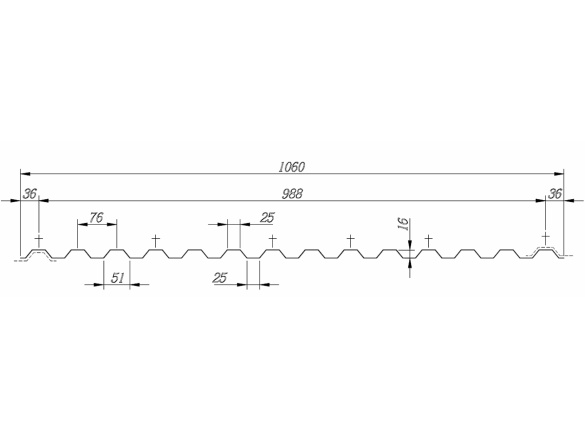 Polykarbonátová trapézová deska Lanit Plast CSE FR TR