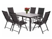 Home & Garden Zahradní nábytek Ibiza Alu Black / Black 6+1