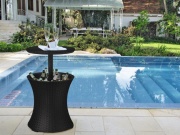 Zahradní stůl grafitový Keter Stůl Cool Bar Rattan