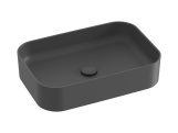 Ravak Umyvadlo Ceramic Slim R 55, bez otvoru pro baterii, bez přepadu, antracit