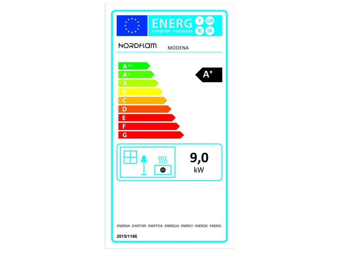 Liatinové krbové kachle NORDflam Modena EKO 9 kW