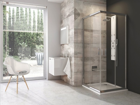 Ravak BLRV2 90x90, satin+transparent