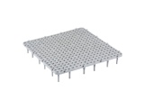 Scobax Podlahový rošt AGROFORTEL -51x51x11 cm, velikost otvorů 1,9 x 1,9 cm | bílý