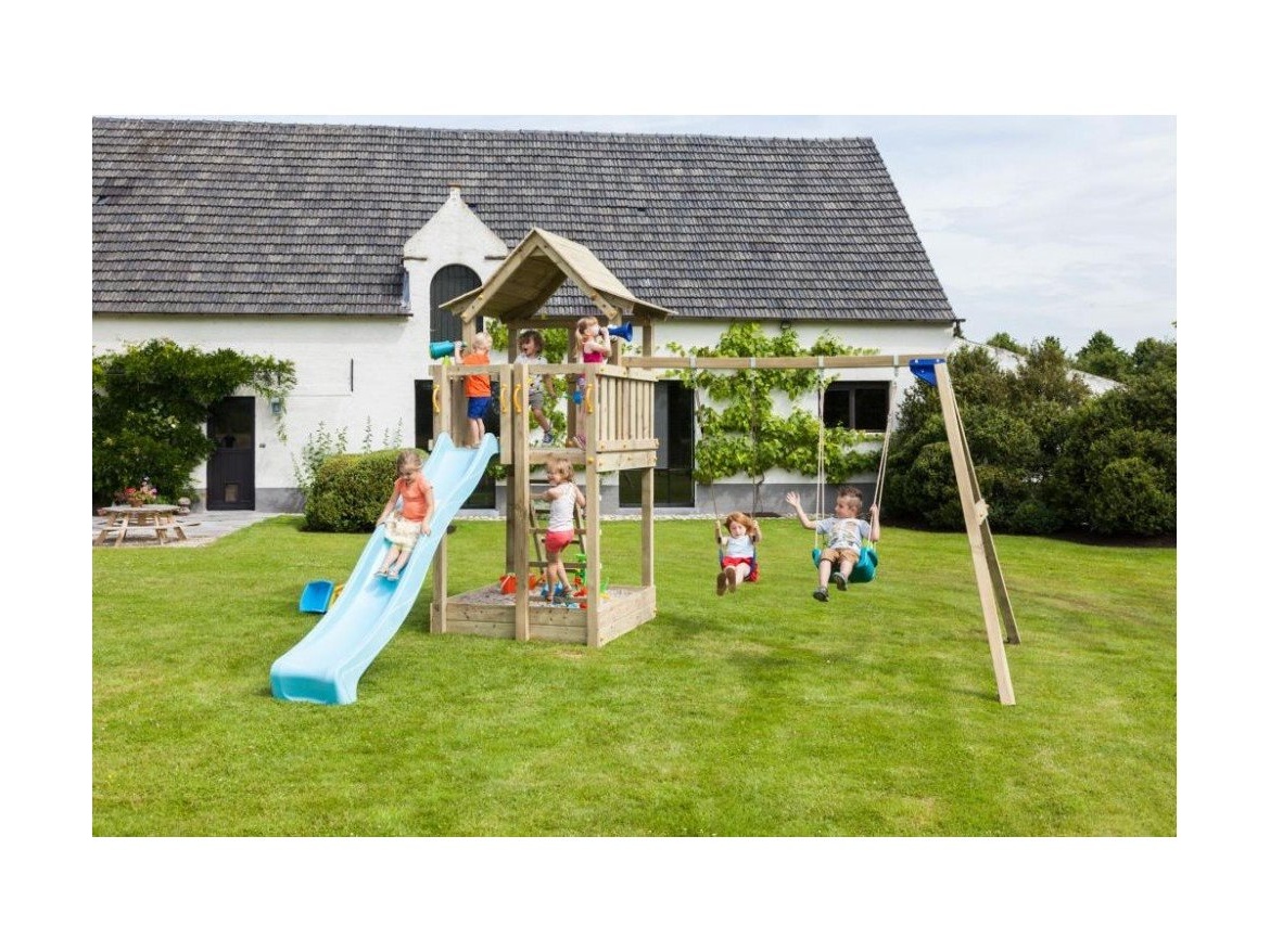 Gyermekjátszótér csúszdával Blue Rabbit Pagoda