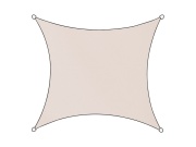 Stínící plachta LIVIGNO čtvercová béžová 5x5m