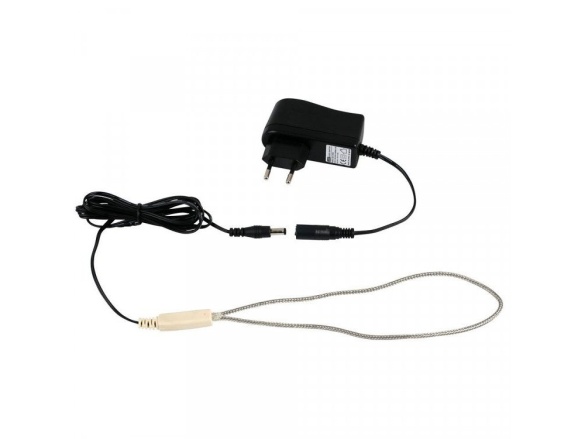 Scobax Vyhřívací topný kabel 12 V / 6W s adaptérem, nerezové opletení