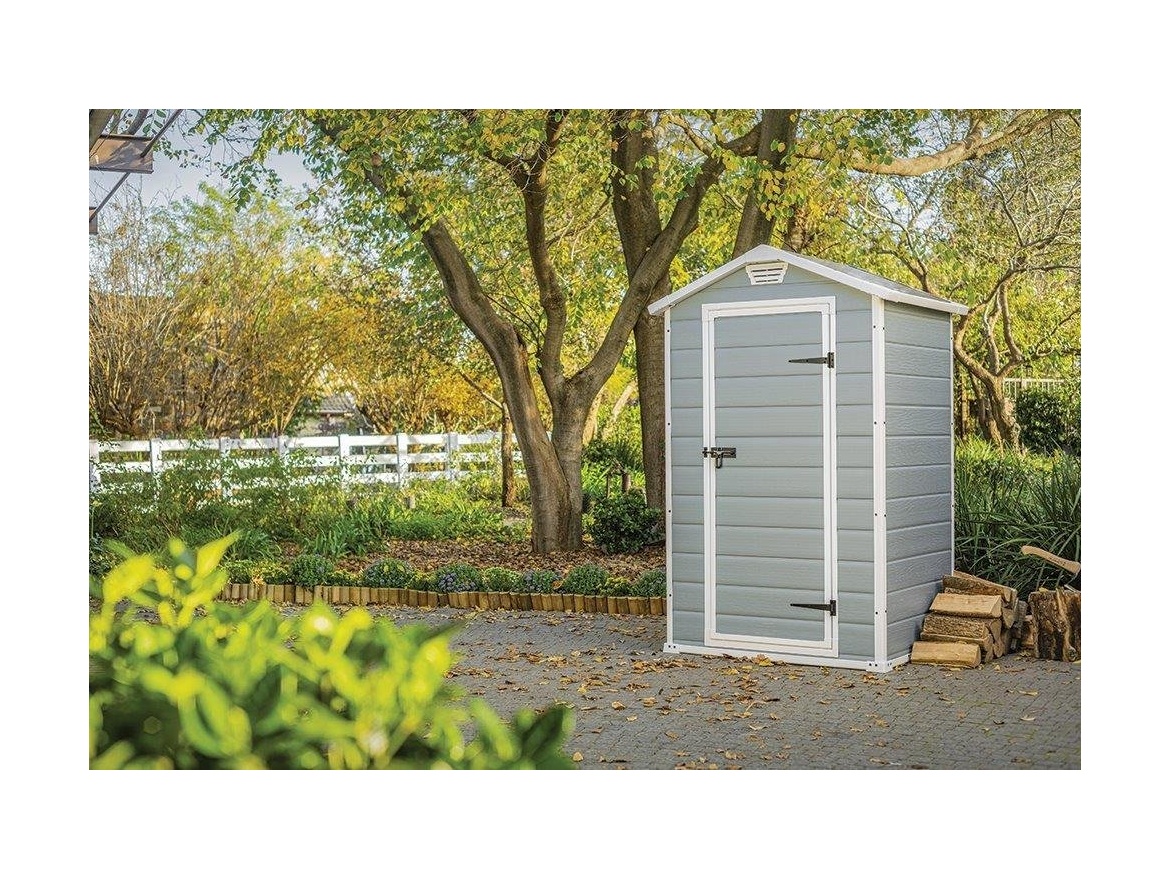 Keter Zahradní domek  MANOR 4 x 3 šedý, s podlahou