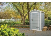Plastový záhradný domček Keter MANOR 4 x 3 šedý, s podlahou