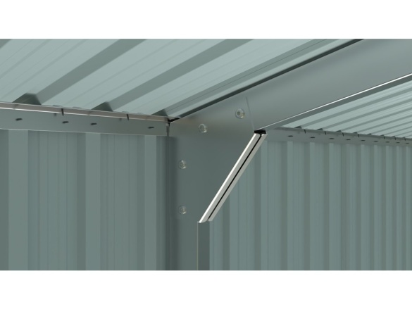 Kovová garáž 3 x 6 m se sedlovou střechou Antracit Riwall PRO RMCG 20x10 Anthracite