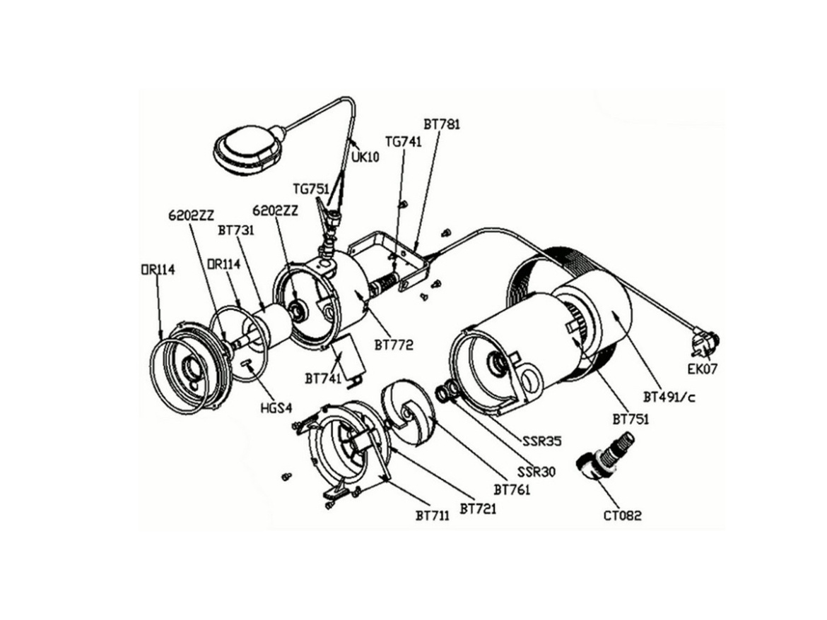 Iszapszivattyú Elpumps BT 4877 K Inox
