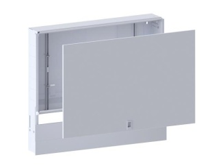 Podlahové vytápění – Lansanit Podomítková skříň rozdělovače P4 795 x 575 - 665 x 110 - 175 mm,