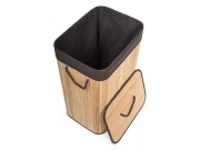 G21 Koš na prádlo  72 l, bambusový s hnědým košem