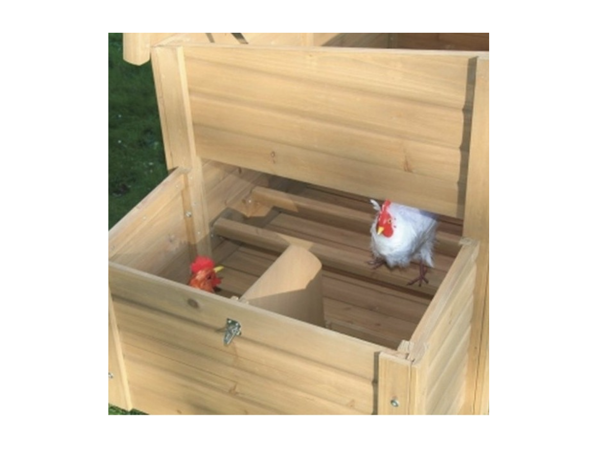 Scobax Dřevěný kurník a husník FLORENTINA, 1460x740x800 mm