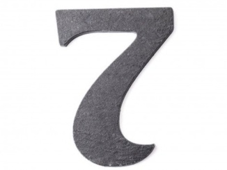 Házszámok –  Nalepovací domovní číslo 7 břidlice
