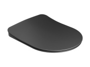 Ravak WC sedadlo Uni Chrome Flat, čierna