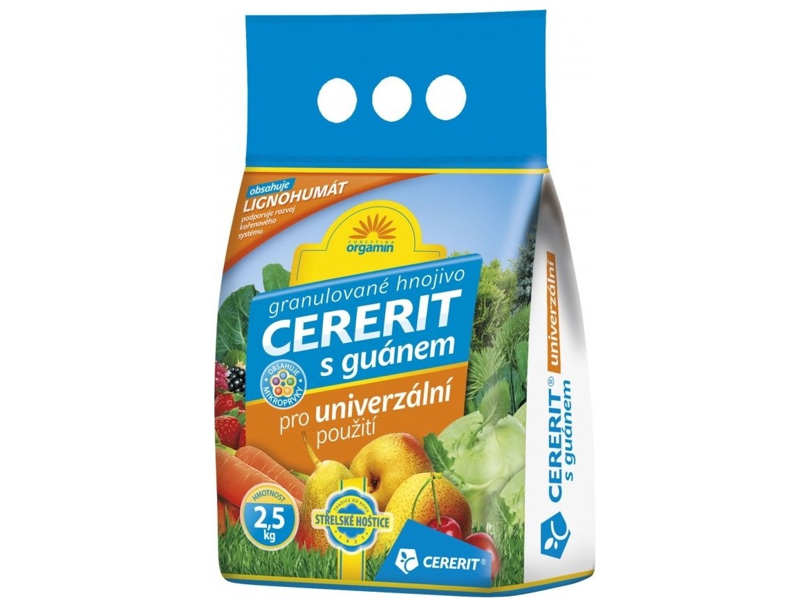 Forestina Granulované hnojivo CERERIT s guánem univerzální 2,5 kg
