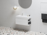 Ravak SD Lite 80 P skříňka pod umyvadlo černá matná