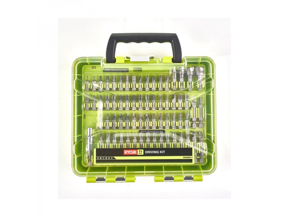 71 ks sada vrtáků a šroubovacích bitů Ryobi RAKDD71