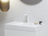 Ravak SG 014.10WHM Umyvadlová stojánková baterie 255 mm bez výpusti, bílá matná