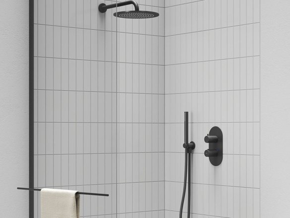 Ravak 706.20GB Podomítkový vývod s držákem, Graphite Brushed