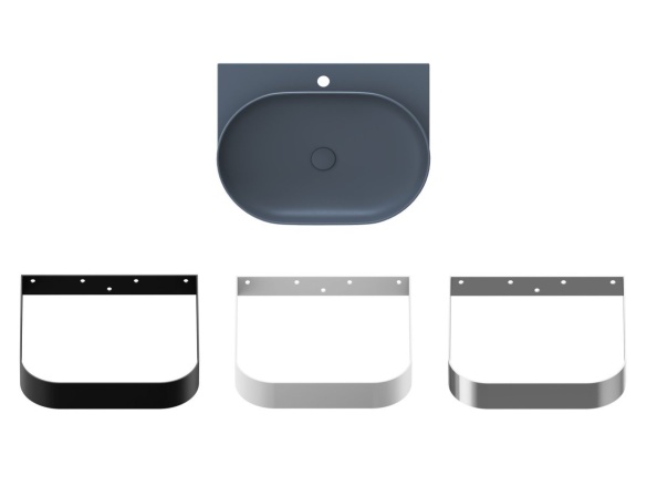 Ravak Umývadlo Yard 60, s otvorom pre batériu, bez prepadu, antracit