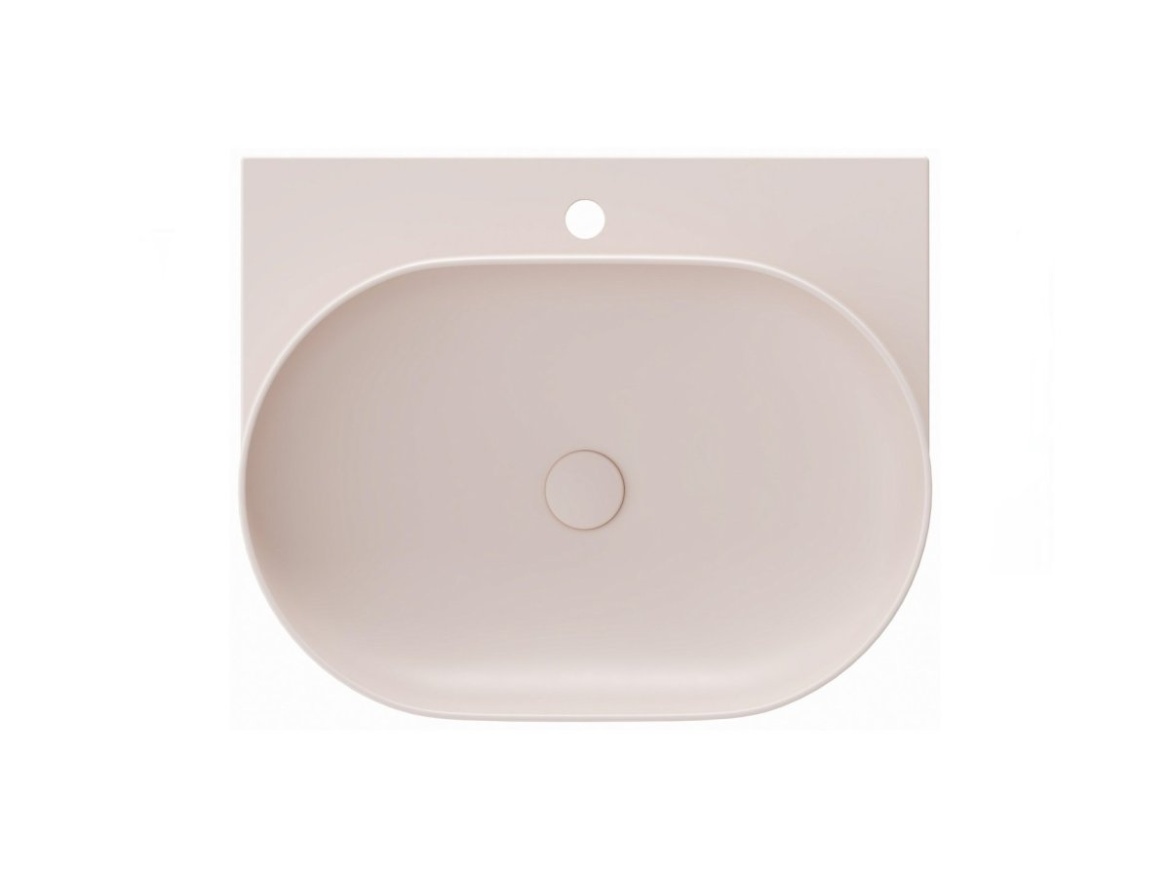 Ravak Umyvadlo Yard 60, s otvorem pro baterii, bez přepadu, Alabaster Pink