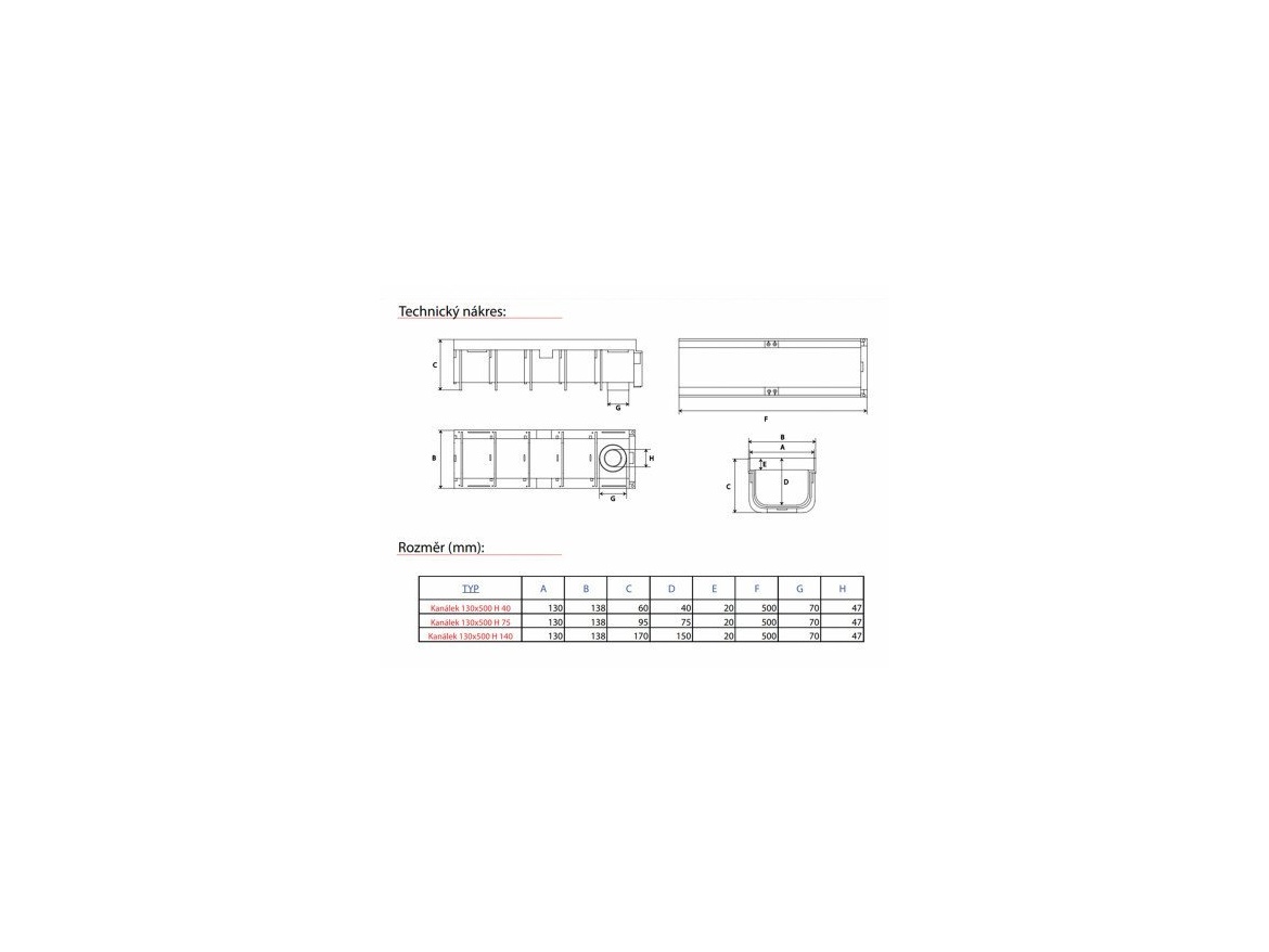 Dakota Odvodňovací žlab Pegasus