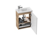 Ravak SD Chrome II dvierka 40 P, biela