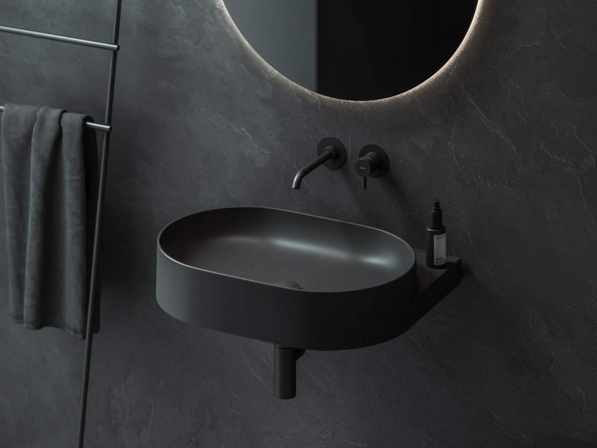 Ravak Umývadlo Yard 60, bez otvoru pre batériu, bez prepadu, Grey Green