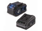 20 V IXES set nabíjačky 2,4 A a lítium-iónové batérie 4 Ah Scheppach SBSK4.0