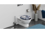 WC sedátka, záchodová prkna Schütte GREY STONES | MDF, Soft Close
