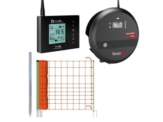 Chov zvířat –  Scobax Set elektrického ohradníku se sítí ochrana před vlkem, rysem - RF zdroj 8 J - WiFi Gateway - síť 50 m