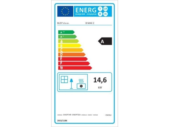 Kandalló kályha Blist B MAX 2 - 14kW