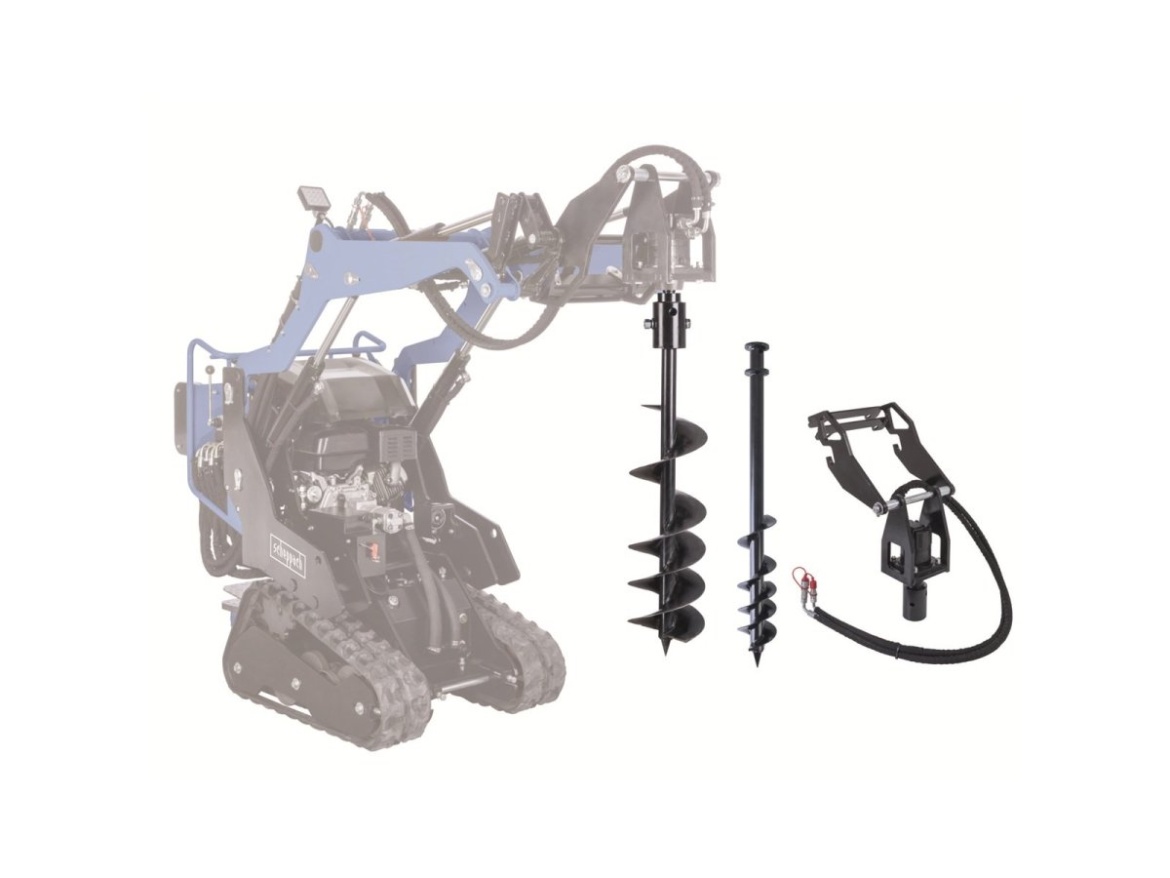 MKL 730-hoz Scheppach SET pohonu pro zemní vrtáky + zemní vrtáky 100 a  200 mm