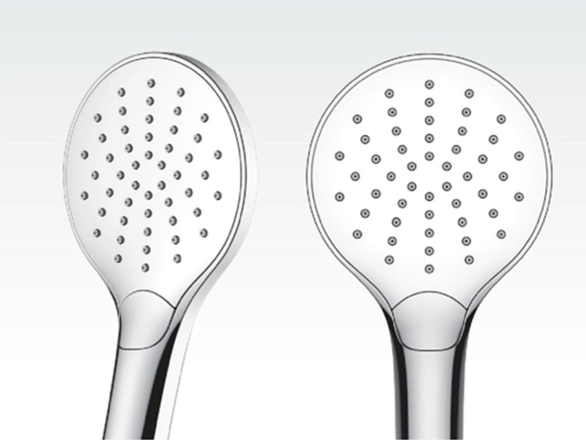 Ravak TE 094.02CR/BL Sprchový stĺp s termostatickou batériou, posuvný, s funkciou Stop, s poličkou, so sprchovým setom, chróm/čierna