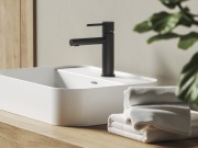 Ravak NX 014.20BLM Umyvadlová stojánková baterie 190 mm, bez výpusti, černá matná