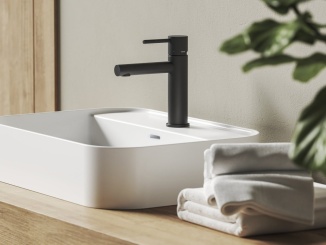 Umyvadlové –  Ravak NX 014.20BLM Umyvadlová stojánková baterie 190 mm, bez výpusti, černá matná