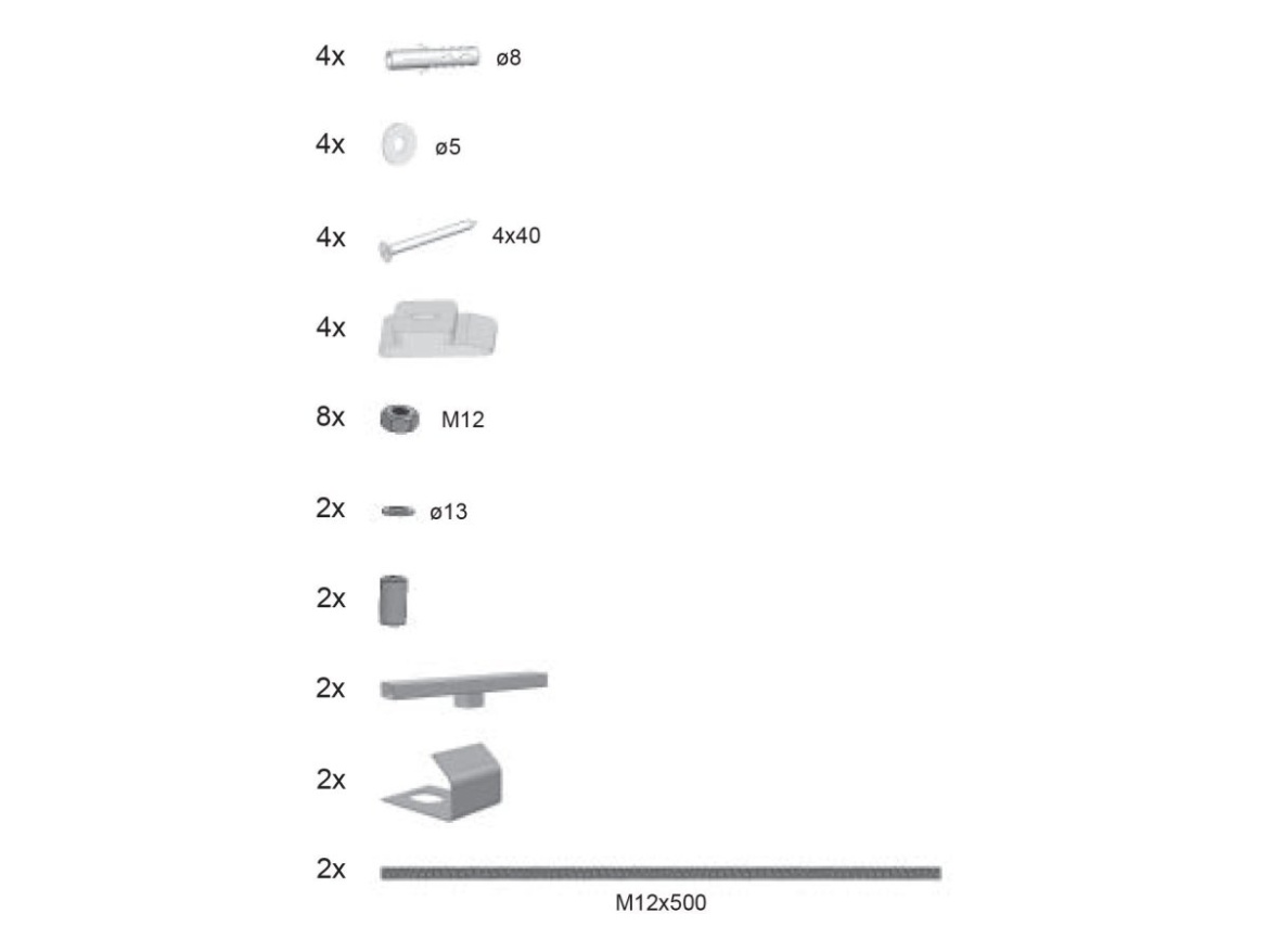 Ravak Panelkit čelní