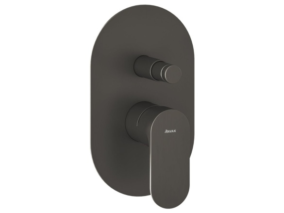 Ravak EL 061.20GB.O2 Podomítková baterie 2-cestná s tělesem, Graphite Brushed