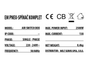 Příslušenství k drtičům EcoMaster Externí krabice s pneuspínačem včetně flexokabelu