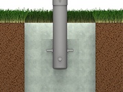 Biohort Sloupek pro zapuštění do betonu