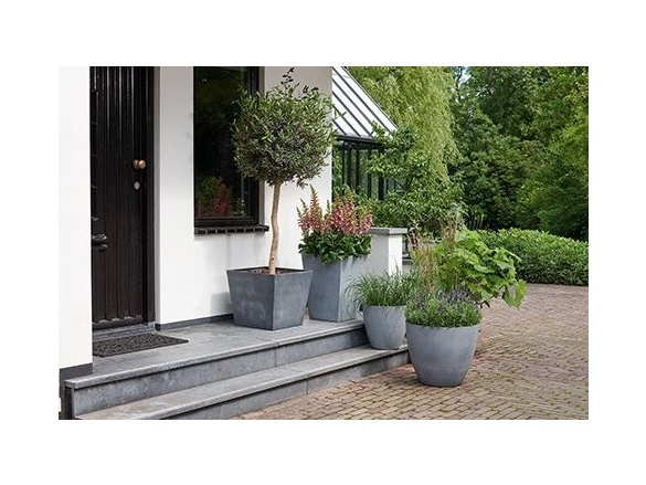 Keter Květináč Beton Conic Square Planter 40 L - šedý