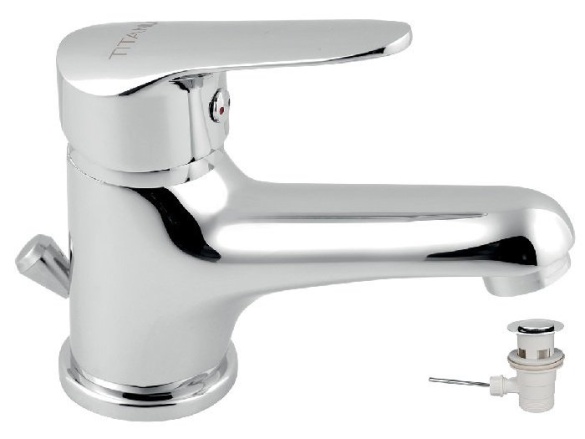 Novaservis Umyvadlová baterie Titania Iris, chrom, stojánková, s výpustí,  94401,0