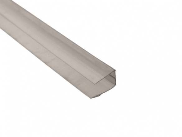 Ukončovacia lišta Covestro ALU-U poly 8 mm